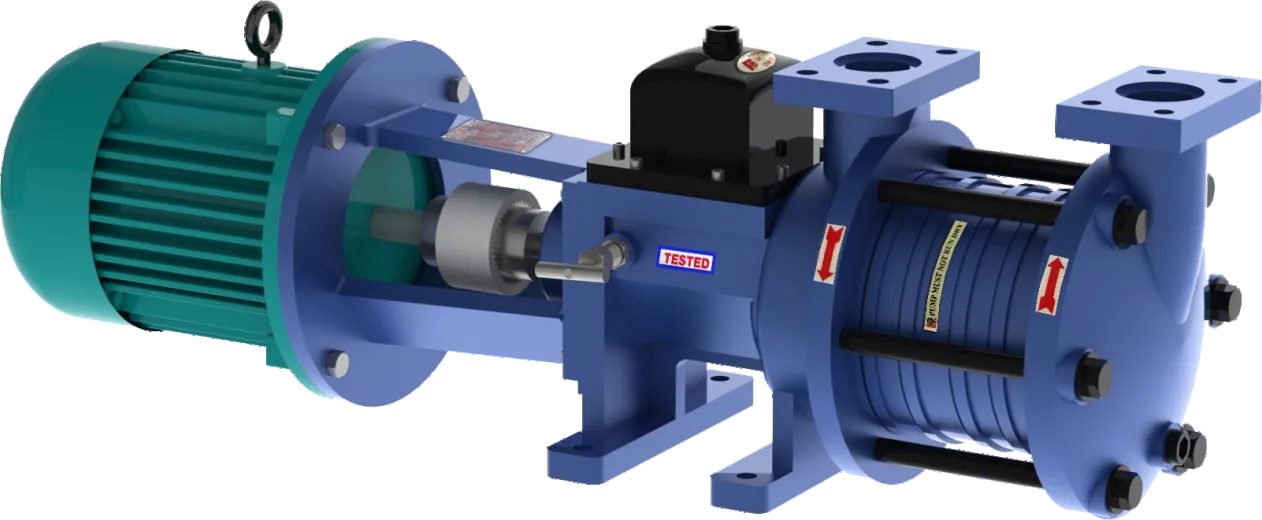 Leakless AGP liquid ammonia pump with its flange-mounted motor